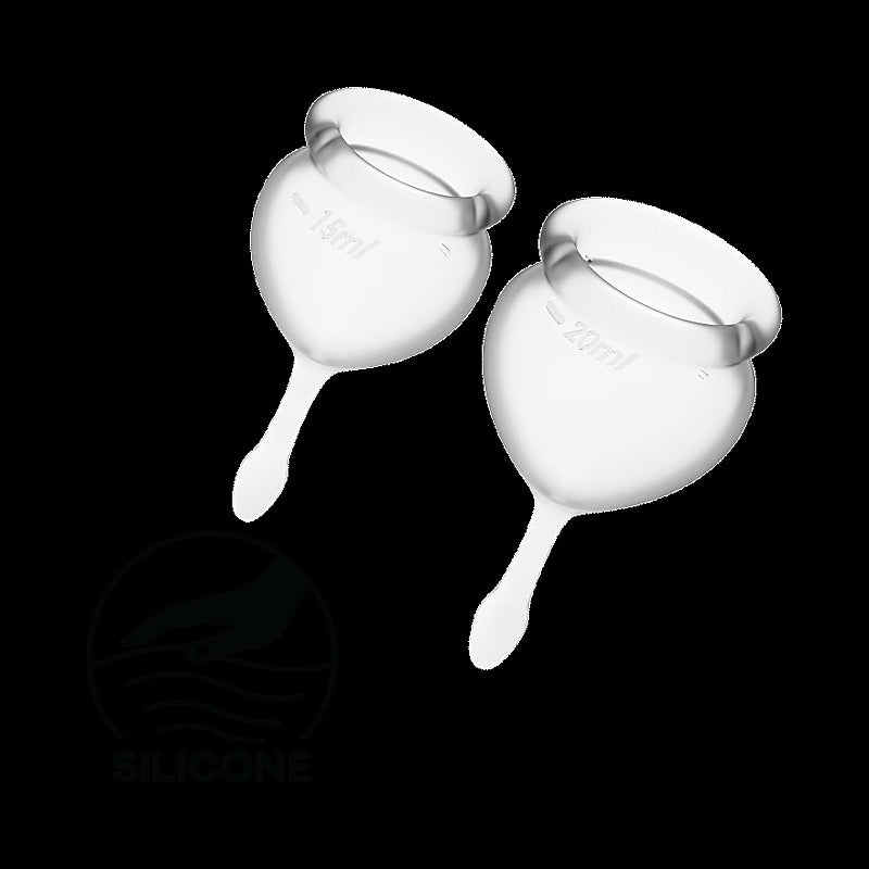 Feel Good Hygienic Silicone Menstrual Cups by Satisfyer - Condoms