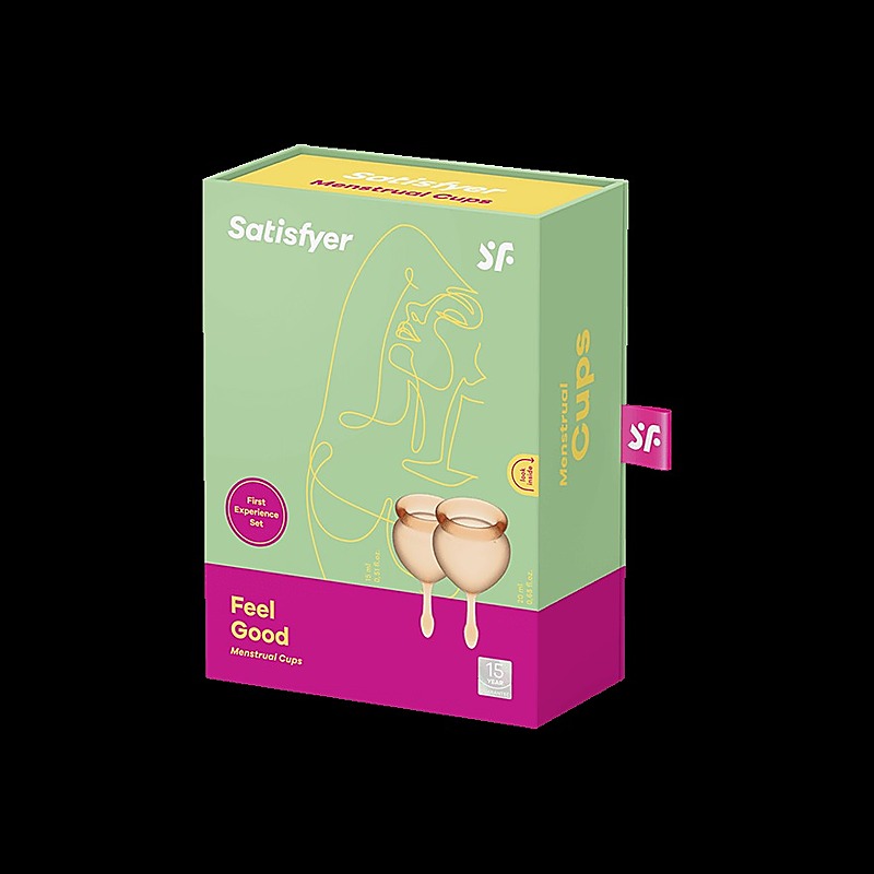 Feel Good Hygienic Silicone Menstrual Cups by Satisfyer - Condoms