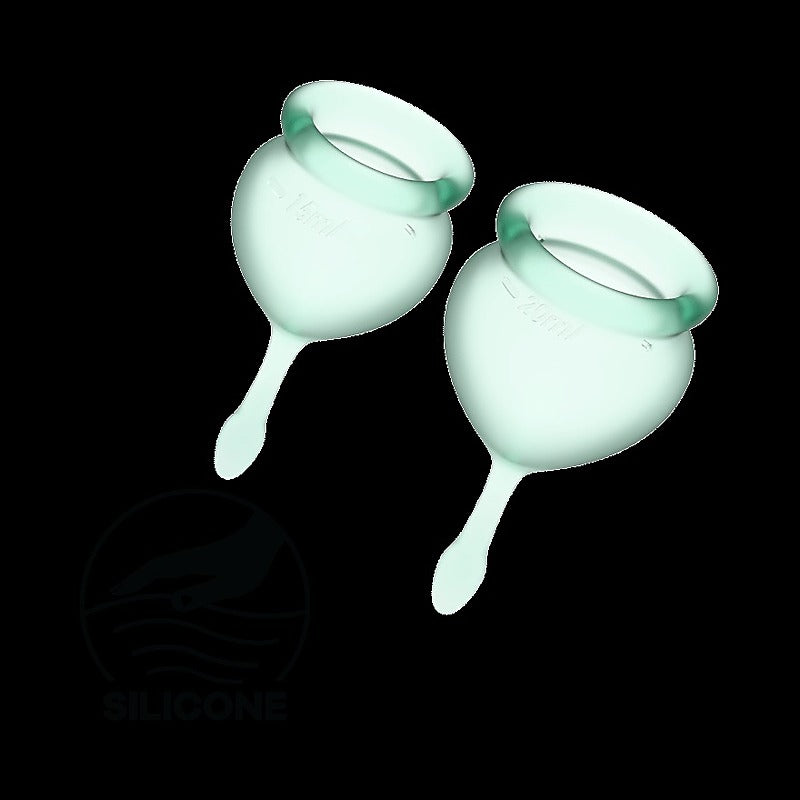 Feel Good Hygienic Silicone Menstrual Cups by Satisfyer - Condoms