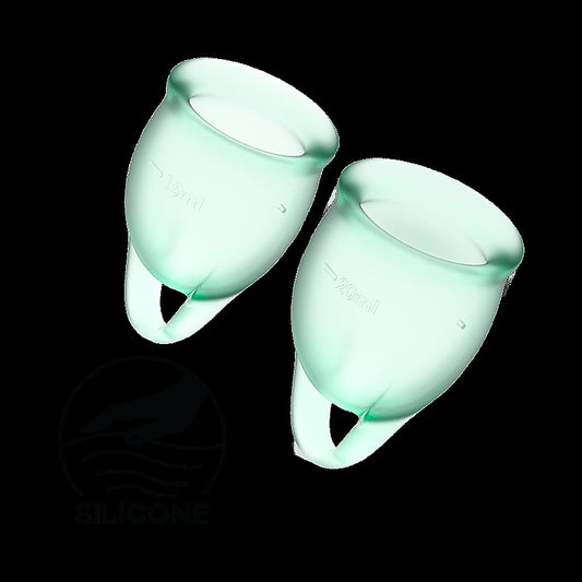 Feel Confident Silicone Menstrual Cups Set of 2 Condom - Condoms