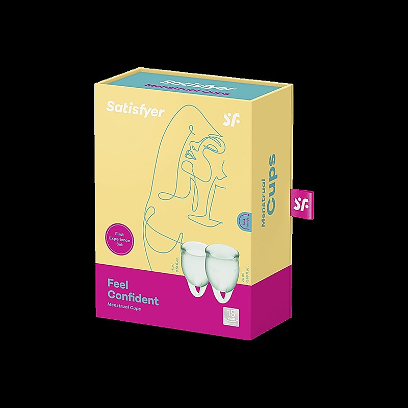 Feel Confident Silicone Menstrual Cups by Satisfyer - Condoms