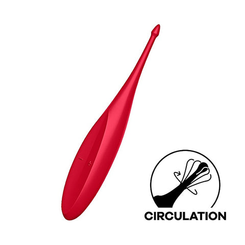 Twirling Fun 12 Functions Silicone Clitoral Vibrator - Glass Sex Toys