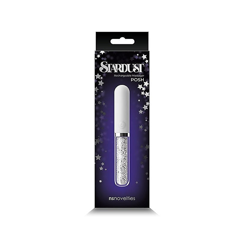Rechargeable Bullet Vibrator with Crystals by NS Novelties - Glass Sex Toys
