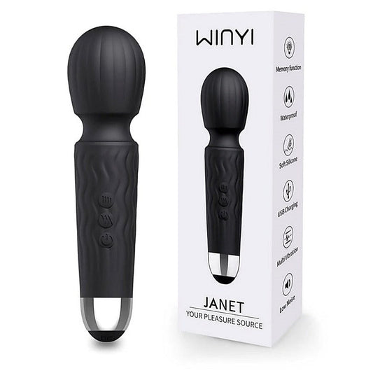 Janet Vibrating Pleasure Mini Wand by Winyi - Body Wands