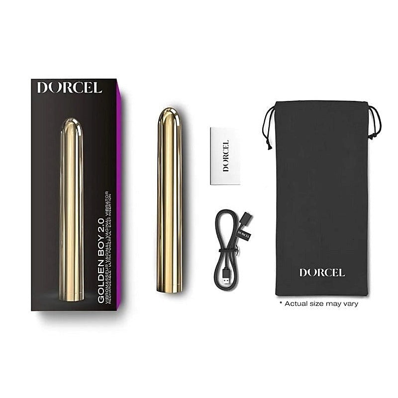 Marc Dorcel Toys Golden Boy 2.0 Rechargeable Bullet Vibrator - Bullet Vibrators