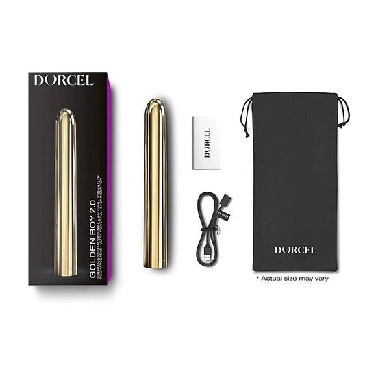 Golden Boy 2.0 Rechargeable Bullet Vibe by Marc Dorcel - Bullet Vibrators