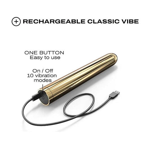 Marc Dorcel Toys Golden Boy 2.0 Rechargeable Bullet Vibrator - Bullet Vibrators