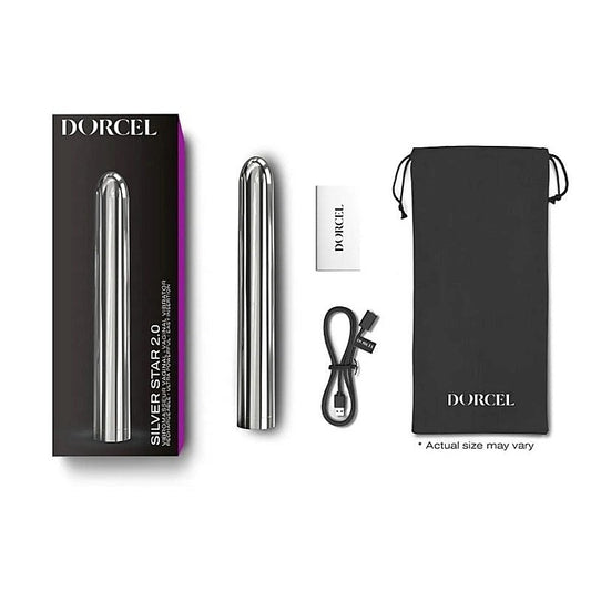 Silver Star 2.0 Rechargeable Bullet Vibe by Marc Dorcel Toys - Bullet Vibrators