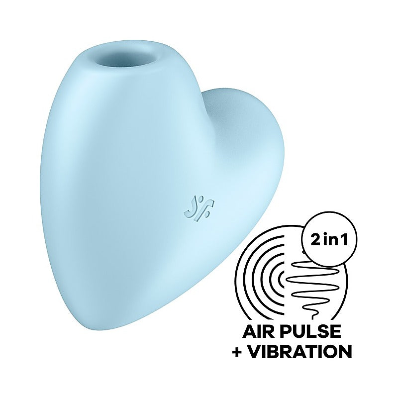 Cutie Heart 12 Functions USB Rechargeable Clitoral Vibrator - Clit Ticklers and Pulsators