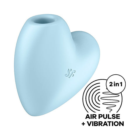 Cutie Heart 12 Functions USB Rechargeable Clitoral Vibrator - Clit Ticklers and Pulsators