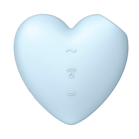 Cutie Heart 12 Functions USB Rechargeable Clitoral Vibrator - Clit Ticklers and Pulsators