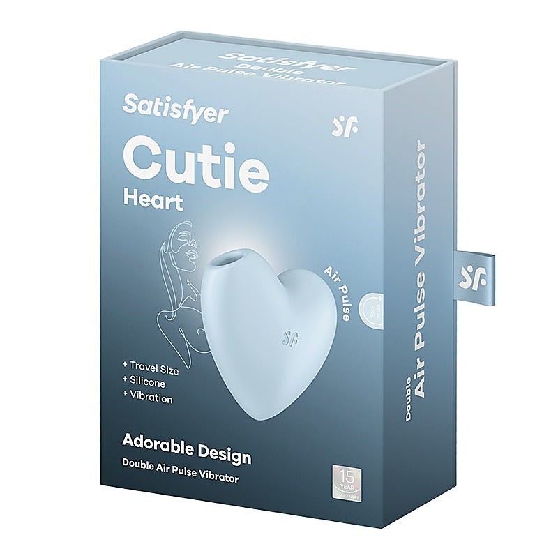 Cutie Heart 12 Functions USB Rechargeable Clitoral Vibrator - Clit Ticklers and Pulsators