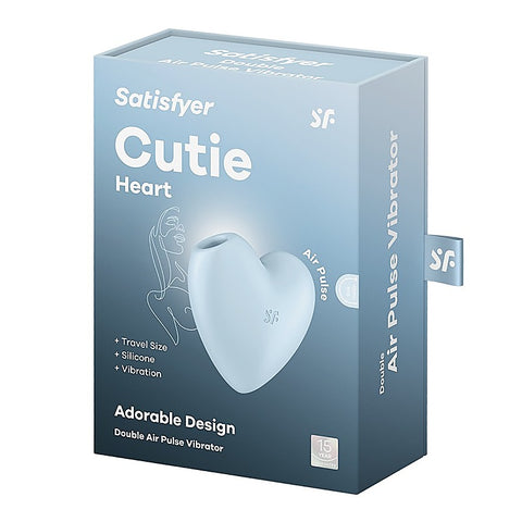 Cutie Heart 12 Functions USB Rechargeable Clitoral Vibrator - Clit Ticklers and Pulsators