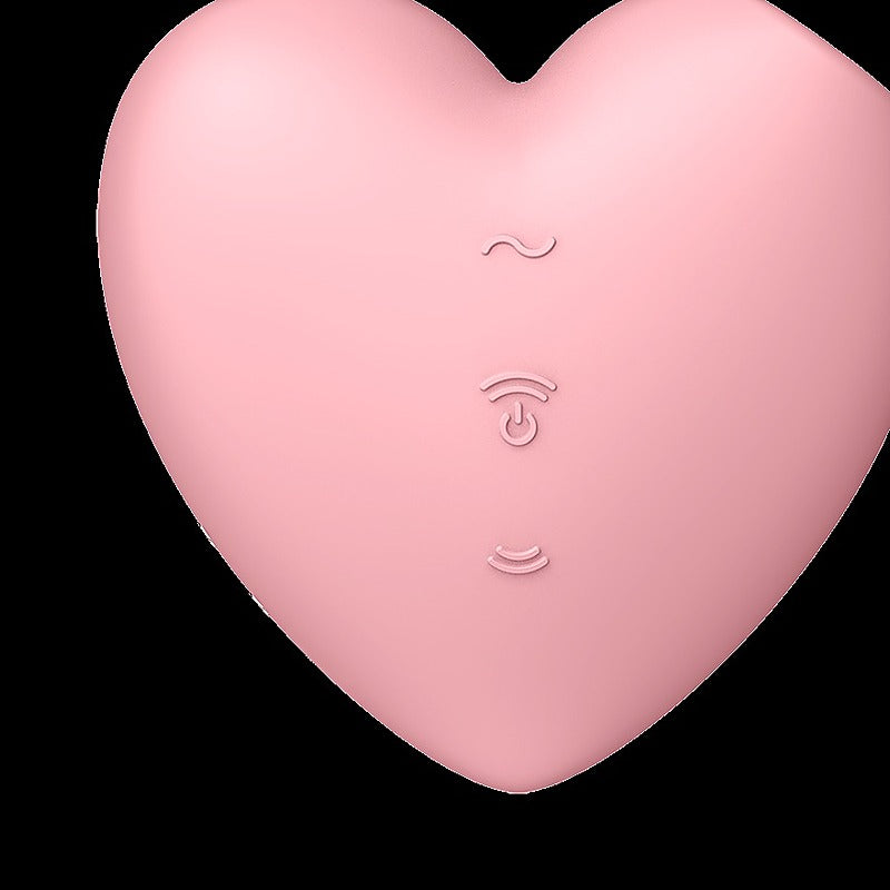 Cutie Heart 12 Functions USB Rechargeable Clitoral Vibrator - Clit Ticklers and Pulsators