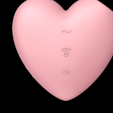 Cutie Heart 12 Functions USB Rechargeable Clitoral Vibrator - Clit Ticklers and Pulsators