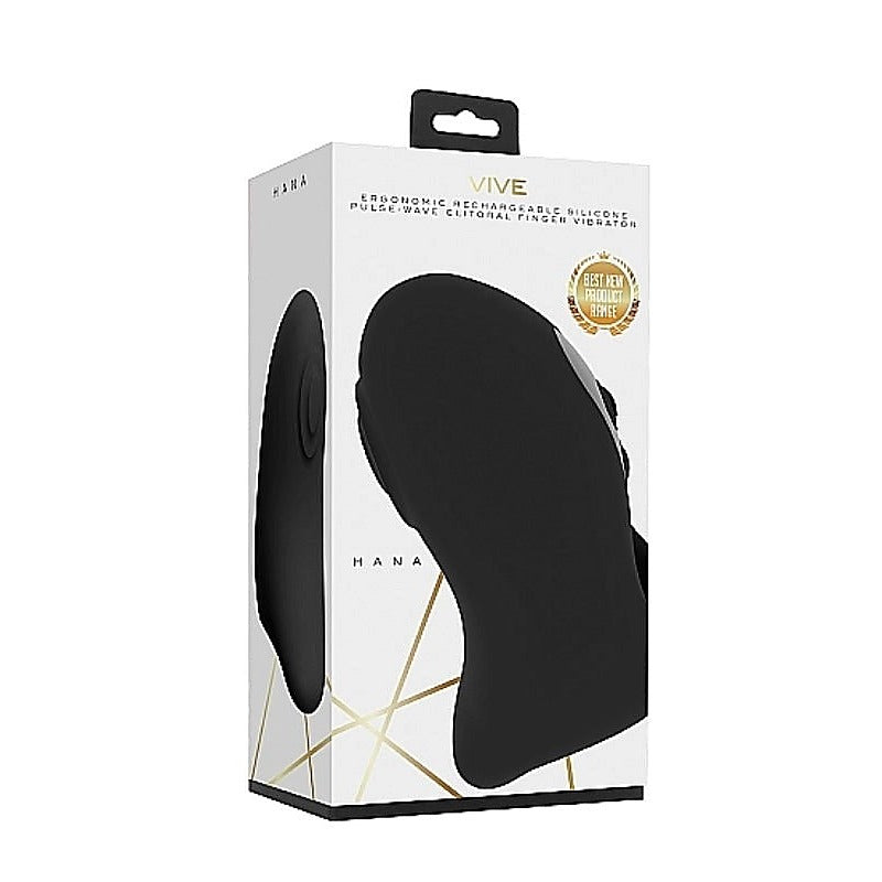 Vive Hana Black by Shots Toys - Finger and Tongue Vibrators