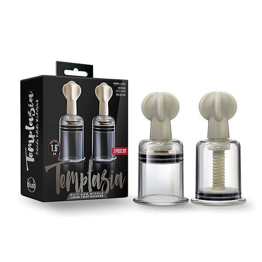 Temptasia Adjustable Pleasure Suckers by Blush Novelties - Nipple and Clit Clamps