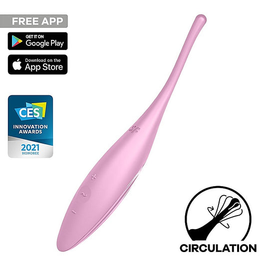 Twirling Joy Tip Stimulator Bullet Vibrator by Satisfyer - Bullet Vibrators