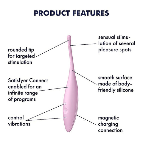 Twirling Joy App Controlled Circulating Vibrator - Bullet Vibrators