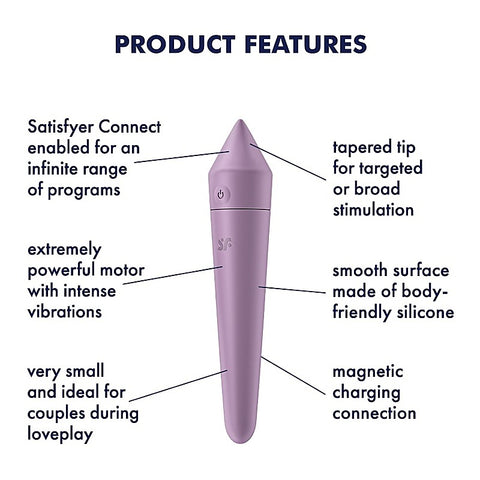 Ultra Power Bullet 8 App Controlled by Satisfyer - Bullet Vibrators