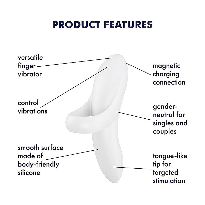 Bold Lover 12 Functions Vibrating Finger Vibrator - Finger and Tongue Vibrators