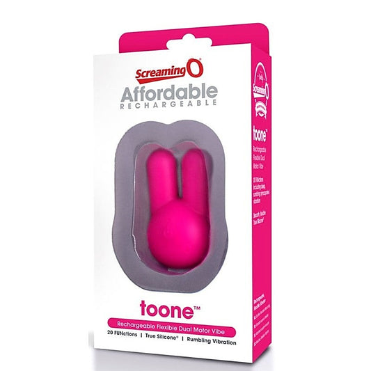 Toone Vibe Dual Motor Vibrator Pink by Screaming O - Personal Massagers