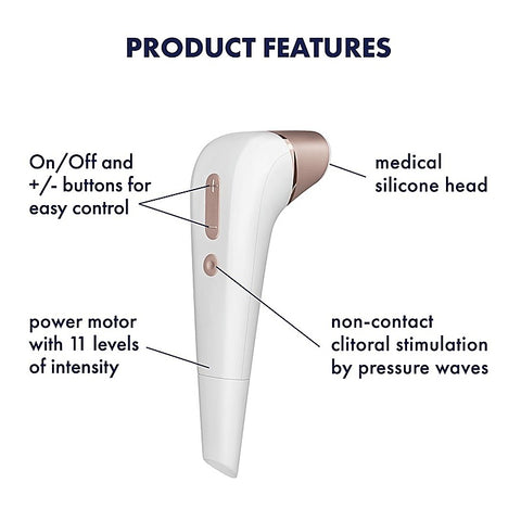 Number Two Air Pulse Clitoral Vibrator by Satisfyer - Clit Ticklers and Pulsators