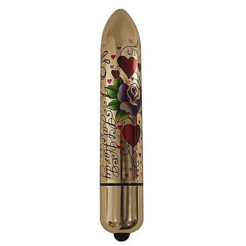 Erotic Ink 160mm Hearts N' Roses by Rocks Off - Bullet Vibrators
