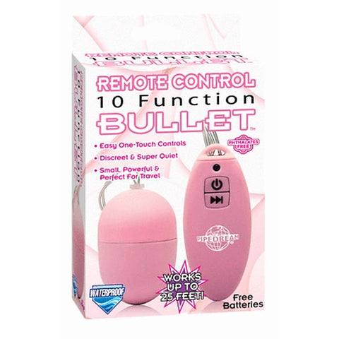 Remote Control 10 Function Bullet Vibrator by Pipedream - Remote Control Vibrators