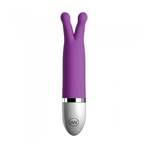 Pipedream Crush Luv Bug Silicone Clitoral Vibrator with Flickering Antennae - Waterproof Vibrators