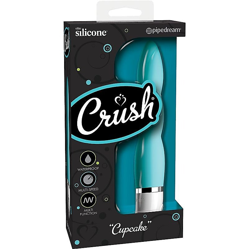 Pipedream Crush Cupcake G Spot Vibrator with Curved Shaft and 10 Patterns - Waterproof Vibrators