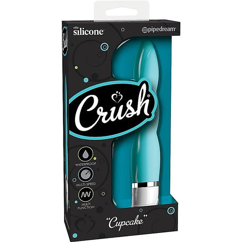 Pipedream Crush Cupcake G Spot Vibrator with Curved Shaft and 10 Patterns - Waterproof Vibrators