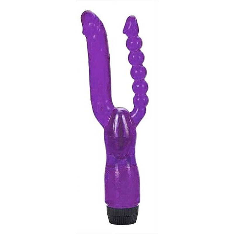Xcel 10-Inch Dual Stimulation Vibrator by Seven Creations - G-Spot Vibrators