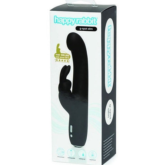 Happy Rabbit Slimline G-Spot Rechargeable Rabbit Vibrator - Rabbit Vibrators