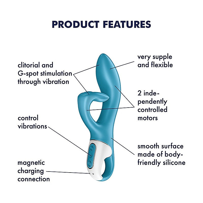 Embrace Me Flexible and Rechargeable Rabbit Vibrator - Bullet Vibrators