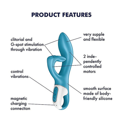 Embrace Me Flexible and Rechargeable Rabbit Vibrator - Bullet Vibrators
