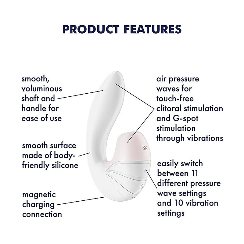 Supernova Air Pulse Clitoral and G Spot Vibrator - Clit Ticklers and Pulsators