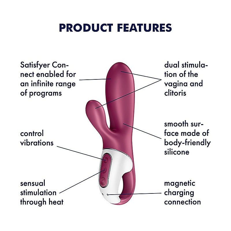Hot Bunny Rabbit Style Clitoral and G Spot Massager - Rabbit Vibrators