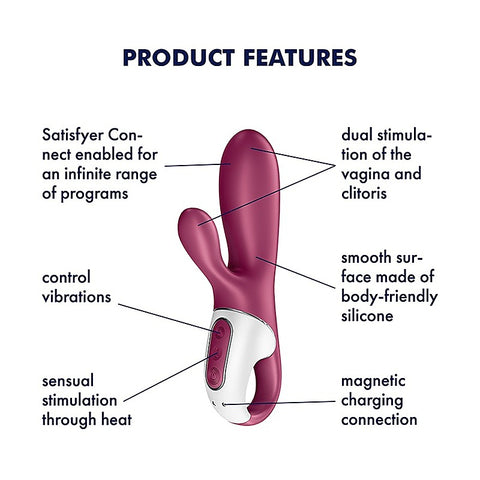Hot Bunny Rabbit Style Clitoral and G Spot Massager - Rabbit Vibrators