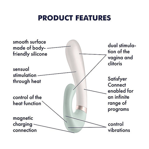 Heat Wave App Connected Multi Functions G Spot Vibrator - Remote Control Vibrators