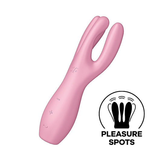 Threesome 3 Mint Clit Vibrator by Satisfyer - Clit Ticklers and Pulsators