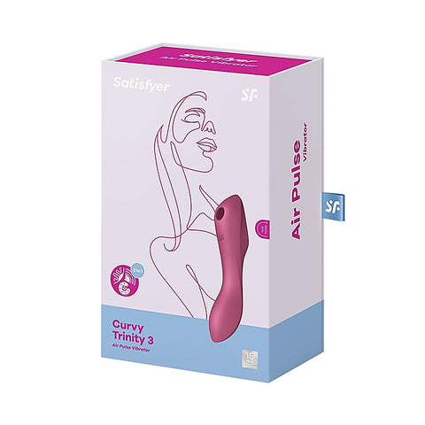 Curvy Trinity 3 Waterproof Silicone Clitoral Massager - G-Spot Vibrators