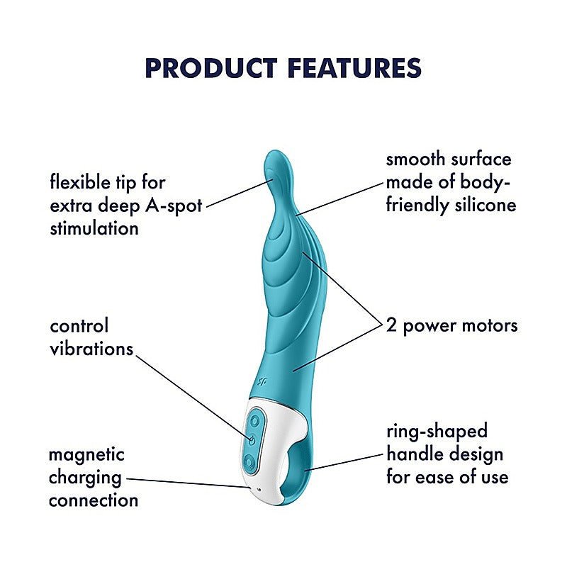 A-Mazing 2 Multi Functions Silicone A Spot Massager - G-Spot Vibrators