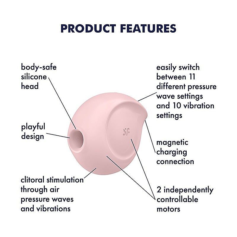 Sugar Rush Sensual Air Pulse Clitoral Massager by Satisfyer - Clit Ticklers and Pulsators