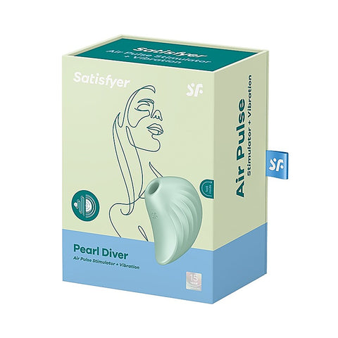 Pearl Diver Lay-on Air Pulse Clitoral Stimulator - G-Spot Vibrators