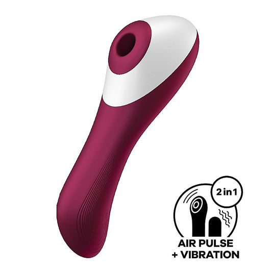 Dual Crush Air Pulse Clitoral and G Spot Vibrator - Clit Ticklers and Pulsators