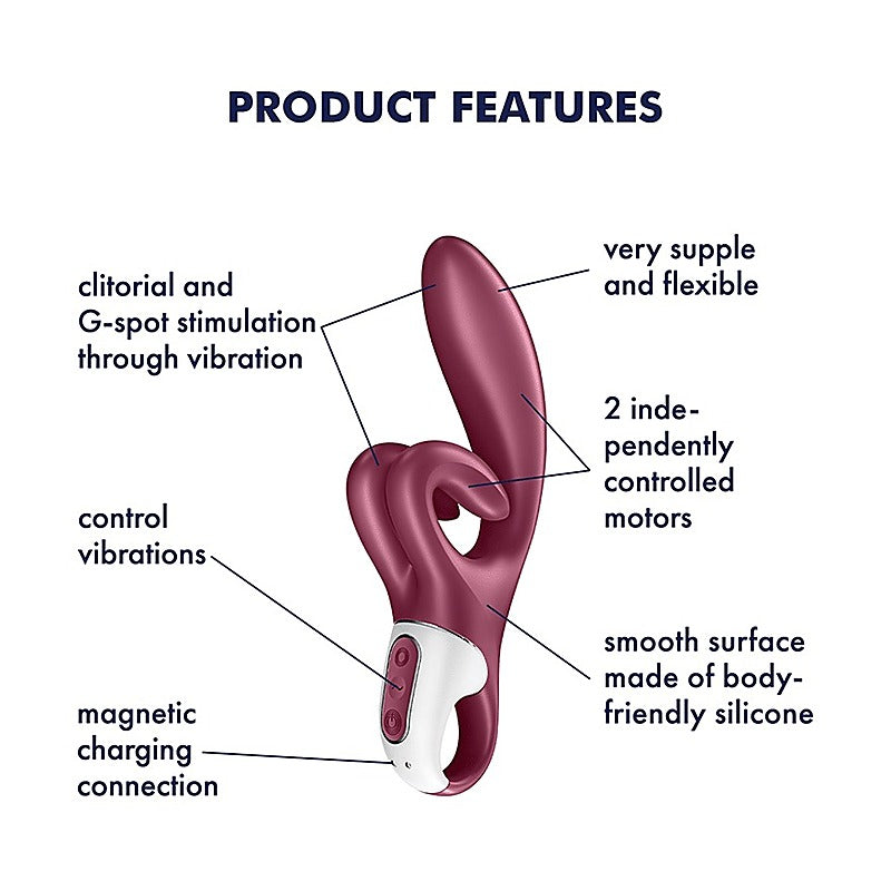 Touch Me 12 Functions Flexible Rabbit by Satisfyer - Rabbit Vibrators