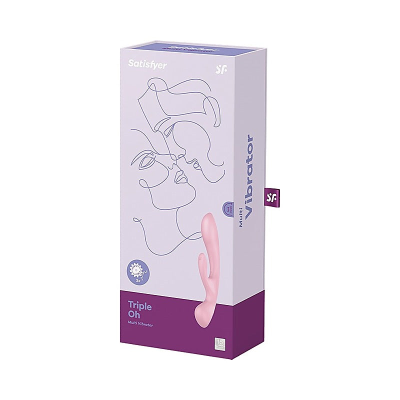 Triple Oh Massager and Rabbit Vibrator by Satisfyer - Personal Massagers