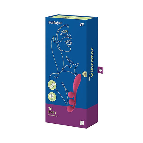 Tri Ball 1 Silicone Multi Vibrator by Satisfyer - Clit Ticklers and Pulsators
