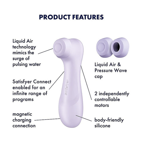 Pro 2 Generation 3 Clitoral Massager by Satisfyer - Clit Ticklers and Pulsators